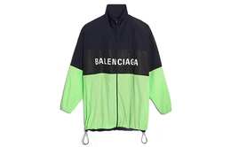 Balenciaga: Зелёная куртка 