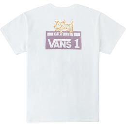 Vans: Белая футболка 