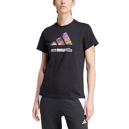 Adidas: Чёрная футболка 