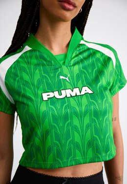 PUMA: Зелёная футболка  Football