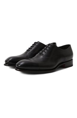 Santoni: Чёрные туфли  Carter