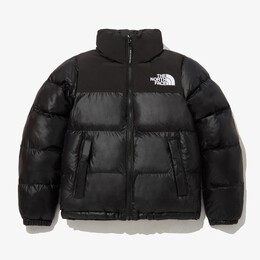 The North Face: Чёрная куртка  Nuptse