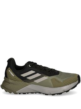 adidas: Зелёные кроссовки  Terrex