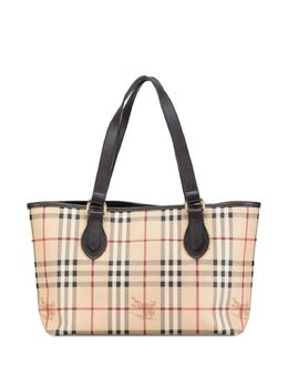 Burberry Pre-Owned: Коричневая сумка-шоппер 