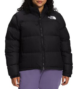 The North Face: Чёрная куртка  Nuptse