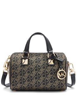 Michael Kors: Чёрная сумка через плечо 