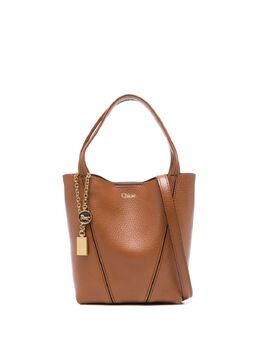 Chloé: Коричневая сумка-шоппер 