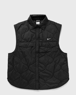 Nike: Чёрный жилет  Sportswear Essentials