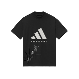 Adidas: Чёрная футболка 