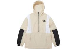 The North Face: Бежевая куртка 