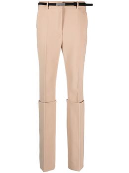 Sportmax: Бежевые брюки 
