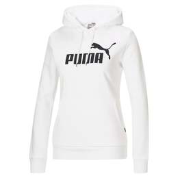 PUMA: Белая толстовка  Essentials