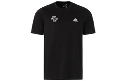 Adidas: Чёрная футболка 