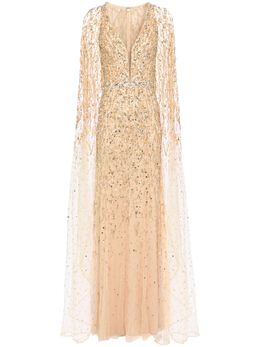 Jenny Packham: Платье с v-образным вырезом 