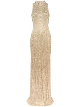 Jenny Packham: Бежевое платье 