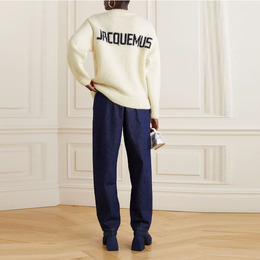 Jacquemus: Белый свитер 