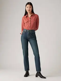 Levi's: Тёмные джинсы  501