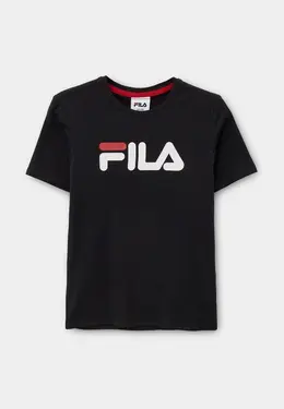 Fila: Чёрная футболка 