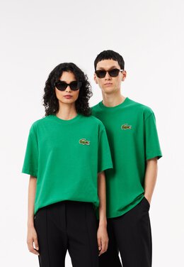 Lacoste: Зелёная футболка 