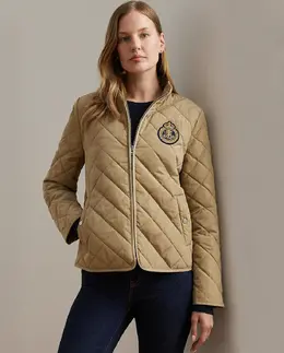 Lauren Ralph Lauren: Бежевый пуховик 