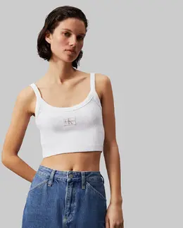 Calvin Klein Jeans: Белый топ 