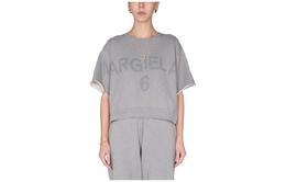 MM6 Maison Margiela: Серая футболка 