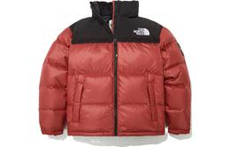 The North Face: Красный пуховик 