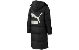 PUMA: Чёрный пуховик 