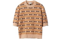 Miu Miu: Коричневый свитер 
