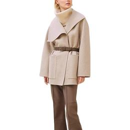 Hermès: Бежевое пальто 