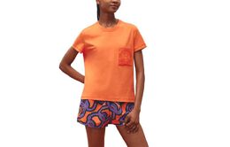 Hermès: Оранжевая футболка 