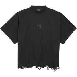 Balenciaga: Чёрная футболка 