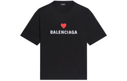 Balenciaga: Чёрная футболка 