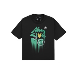 Adidas: Чёрная футболка 