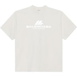 Balenciaga: Белая футболка 