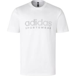 Adidas: Белая футболка 