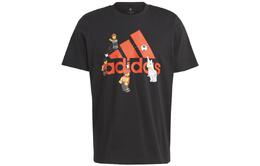 Adidas: Чёрная футболка 