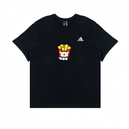 Adidas: Чёрная футболка 