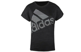 Adidas: Чёрная футболка 