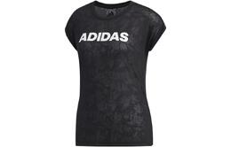 Adidas: Чёрная футболка 