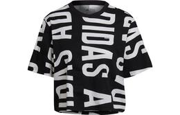 Adidas: Чёрная футболка 