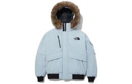 The North Face: Синий пуховик 