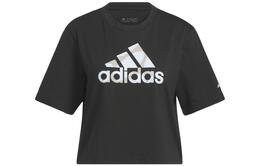 Adidas: Чёрная футболка 