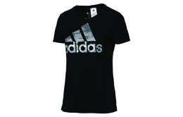 Adidas: Чёрная футболка 