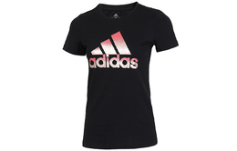 Adidas: Чёрная футболка 