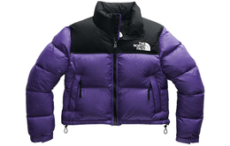 The North Face: Фиолетовый пуховик 