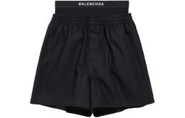 Balenciaga: Чёрные шорты 