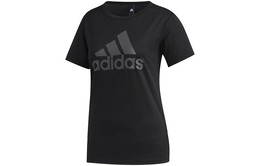 Adidas: Чёрная футболка 