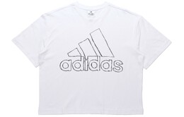 Adidas: Белая футболка 