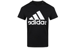Adidas: Чёрная футболка 
